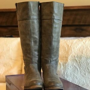 Gray Madden Girl Knee Boots size 9